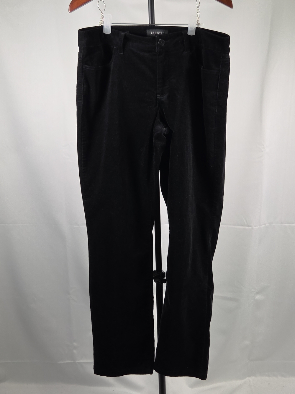 Talbots Women's Black Velvet Pants